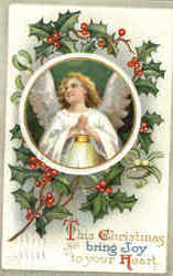 This Christmas bring Joy to your Heart Angels Postcard Postcard