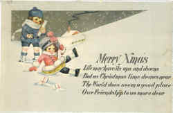 Merry Xmas Christmas Postcard Postcard