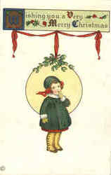 Wishing you a Very Merry Christmas Postcard