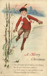 A Merry Christmas Postcard Postcard