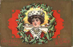 Christmas Wishes Postcard Postcard