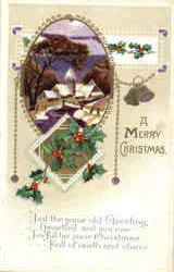 A Merry Christmas Postcard Postcard