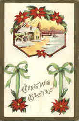 Christmas Greetings Postcard Postcard