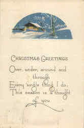 Christmas Greetings Postcard