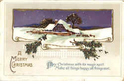 A Merry Christmas Postcard Postcard