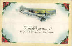 A Merry Christmas Postcard