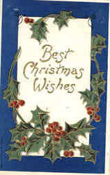 Best Christmas Wishes Postcard Postcard