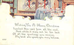 Wishing You A Merry Christmas Postcard