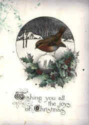 Wishing You All the joys of Christmas Postcard