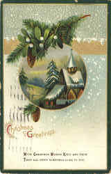 Christmas Greetings Postcard Postcard