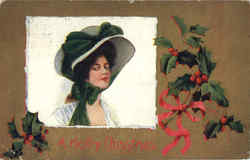 A Merry Christmas Postcard Postcard