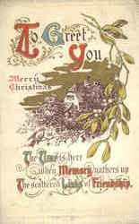 To Great You Merry Christmas Postcard