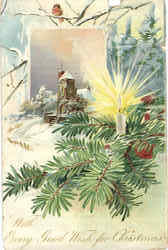 With Every Good Wish for Christmas Postcard