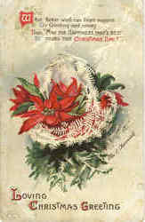 Loving Christmas Greeting Postcard