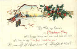 Merry Christmas Postcard Postcard