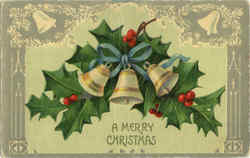 A Merry Christmas Postcard Postcard