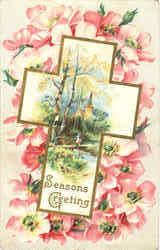 Seasons Greeting Christmas Postcard Postcard
