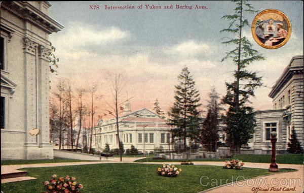 Intersection of Yukon and Bering Aves 1909 Alaska Yukon-Pacific Exposition