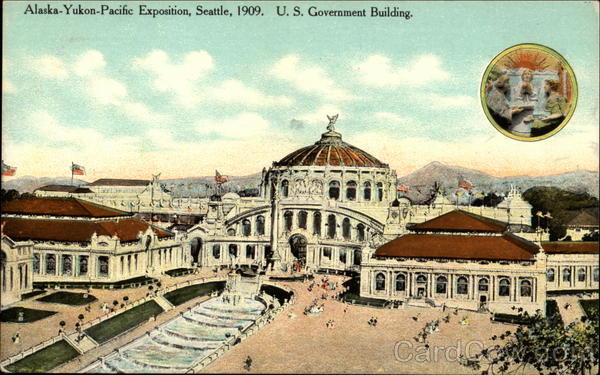 US Government Building 1909 Alaska Yukon-Pacific Exposition