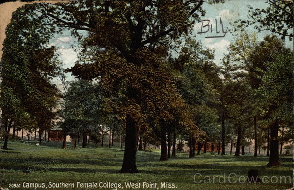 Campus, Southern Femal College West Point Mississippi