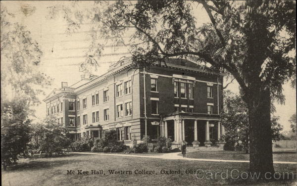 McKee Hall, Western College Oxford Ohio