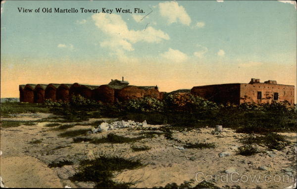 View of Old Martello Tower Key West Florida