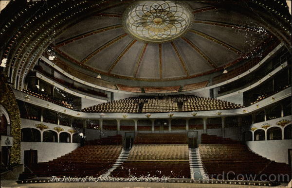 The Interior of the Auditorium Los Angeles California
