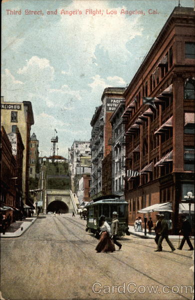 Third Street, and Angel's Flight Los Angeles California
