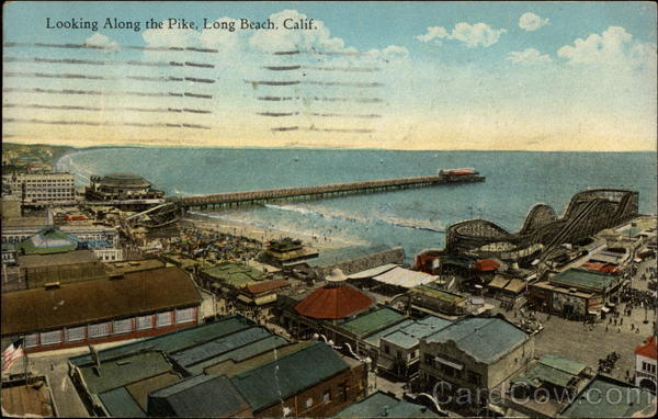 Looking Along the Pike Long Beach California