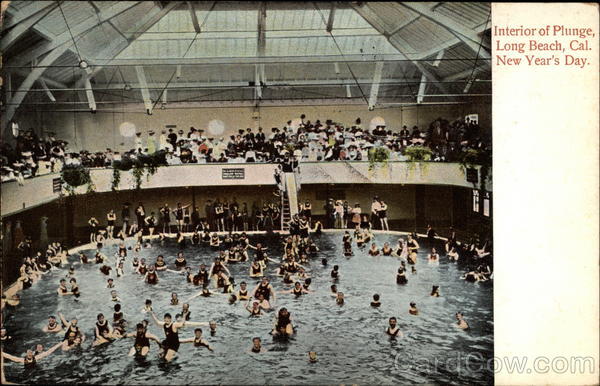Interior of Plunge, New Year's Day Long Beach California