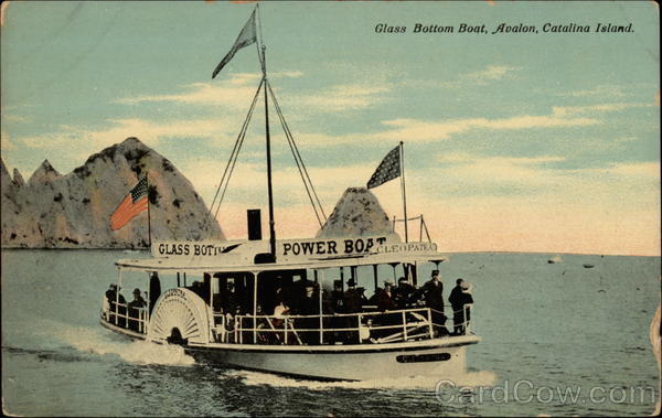 Glass bottom boat, Avalon Santa Catalina Island California