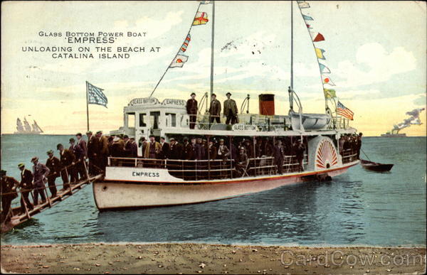 Glass bottom powerboat Empress Santa Catalina Island California
