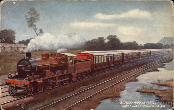 Bombay-Poona Mail, Great Indian Peninsula Rly Trains, Railroad