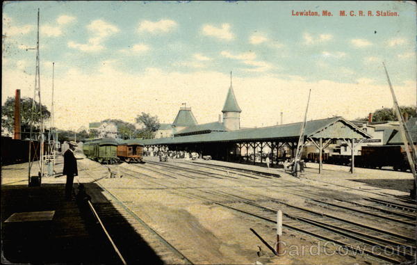 M. C. R. R. Station Lewiston Maine