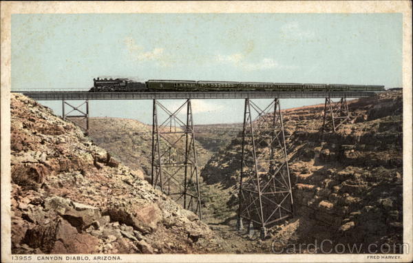 Train crossing Canyon Diablo Arizona