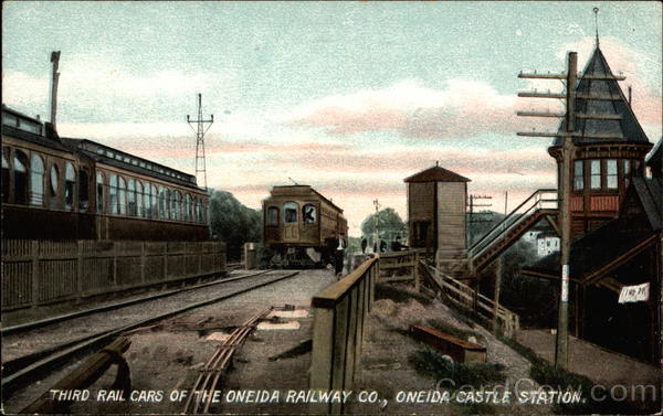 Third rail cars of the Oneida Railway Co New York