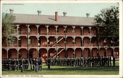 Inspection of the tropps Fort Monroe, VA Postcard Postcard