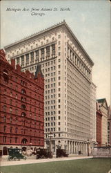 Michigan Ave from Adams St. North Postcard
