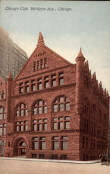 Chicago Club, Michigan Ave Postcard