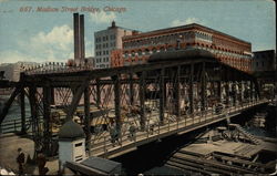 Madison Street Bridge Postcard