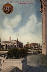 Looking east from the steps of the Manufacturers Building Postcard