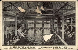 Hygeia Baths and pool Postcard
