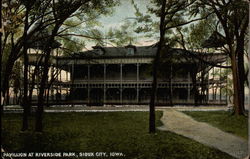 Pavillion at Riverside Park Postcard
