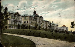 University of Cincinnati General View Postcard
