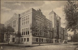 Wells' High School Steubenville, OH Postcard Postcard