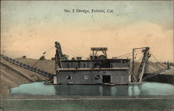 No. 2 Dredge Folsom, CA Postcard Postcard