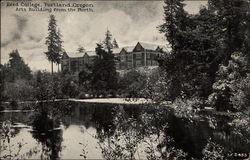Reed College - Arts Building From the North Portland, OR Postcard Postcard
