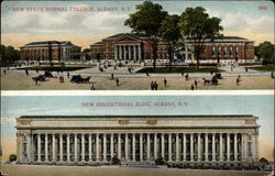New State Normal College, New Educational Bldg Albany, NY Postcard Postcard