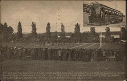 US Naval Academy football game Postcard