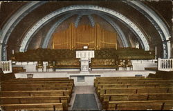 Interior of Mormon Tabernacle Ogden, UT Postcard Postcard